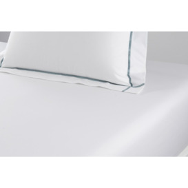 Yves Delorme Athena Roma Fitted Sheet - Single 90cm x 190cm - Blanc