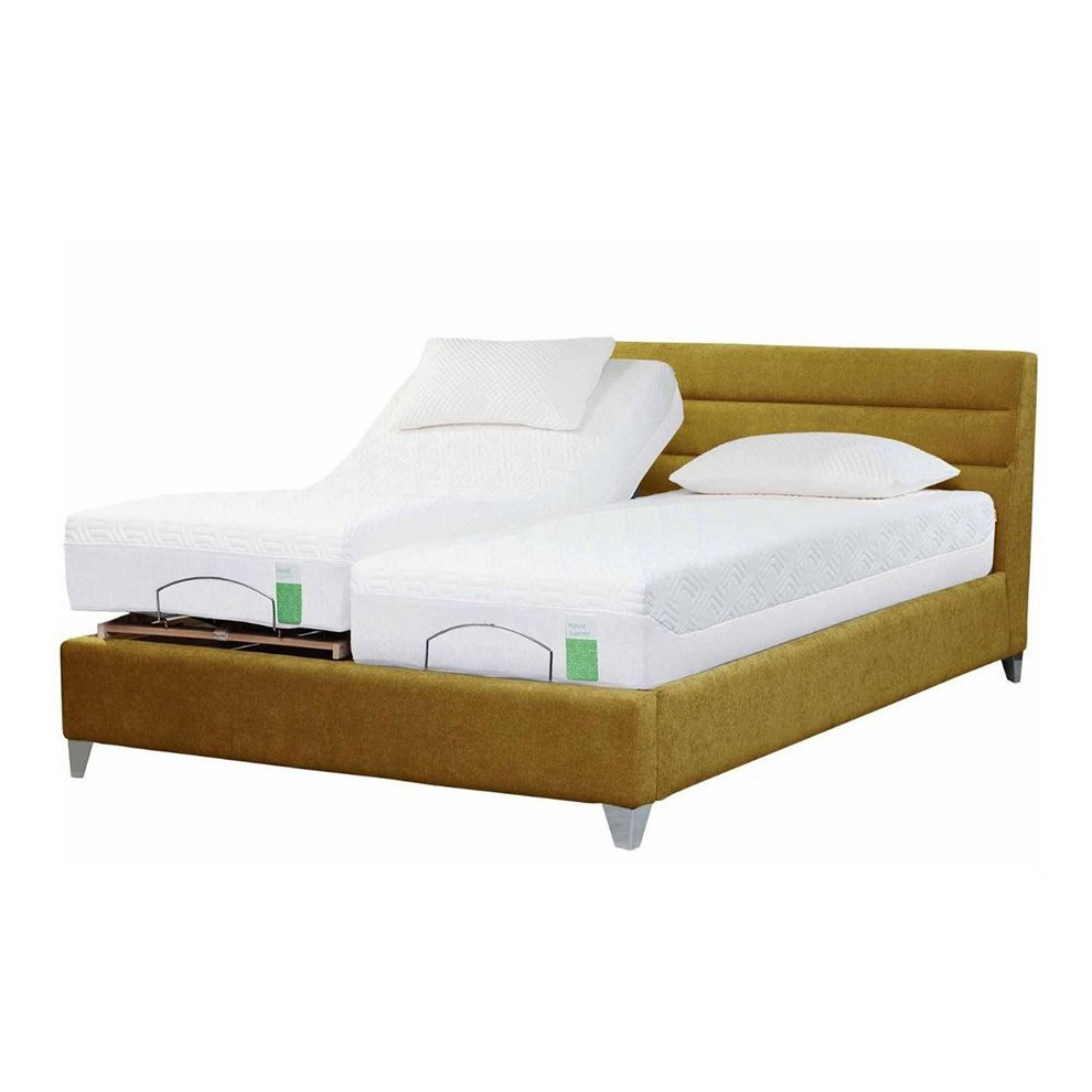 TEMPUR Genoa Adjustable Massage Bed - Super King 180 x 200cm - 6ft - Sundance Green