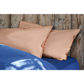 Katniss Oxford Pillowcase Pair - Large 50 x 90cm - Tan
