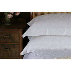 Princess Grace Oxford Pillowcase Pair - Large 50cm x 90cm - Glacier Grey