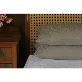 Princess Grace Standard Pillowcase Pair - Large 50cm x 90cm - Charcoal