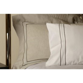 Mowbray Oxford Pillowcase Pair - Standard 50cm x 75cm - Putty ChambrayAsh