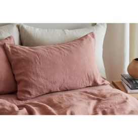 Bedfolk Linen Pillowcase Pair - Standard 50 x 75cm - Rust