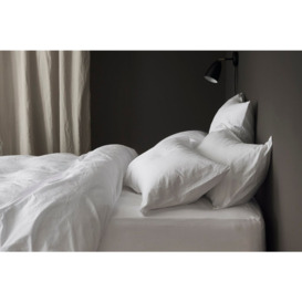 Bedfolk Relaxed Cotton Duvet Cover - Super King 260 x 220cm - 6ft - Snow