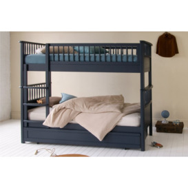 Bowood Childrens Bunk Bed With Trundle - Painswick Blue