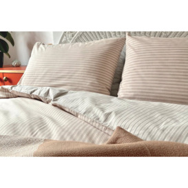 Duncan Housewife Pillowcase - King 50 x 90cm - Apricot - Grey