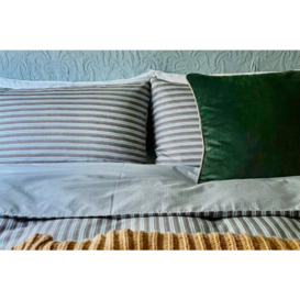 Duncan Housewife Pillowcase - King 50 x 90cm - Chocolate - Blue