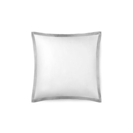 Amalia Prado Square Pillowcase - Square 65 x 65cm - White - Cool Grey