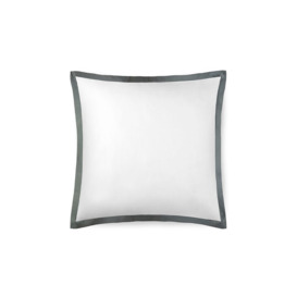 Amalia Prado Square Pillowcase - Square 65 x 65cm - White - Dark Grey