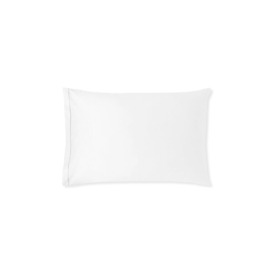 Amalia Dalia Housewife Pillowcase - King 50 x 90cm - White - Silver