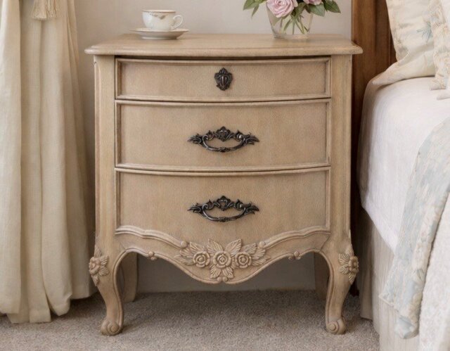 Louis XV Bedside Chest X 2 - Ex Display