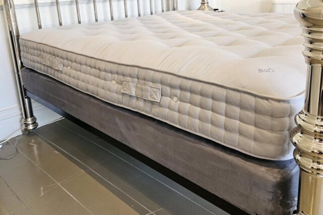 Vispring Shetland Mattress and Prestige Bed Base Set - Superking Size - Ex Display.