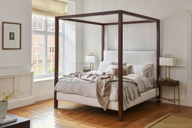 Magellan Upholstered Four Poster Bed
