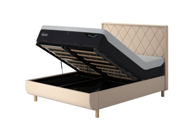 TEMPUR Arc Ottoman Bed with Quilted Headboard