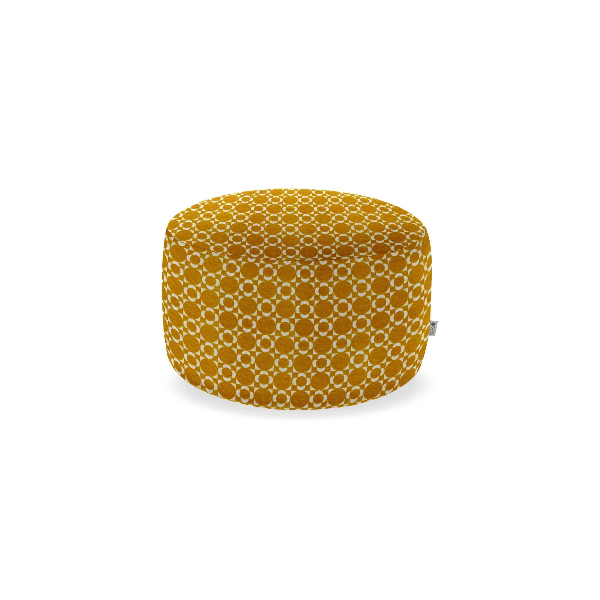 Orla Kiely Conway Retro Tile Large Footstool - Retro Tile Dandelion