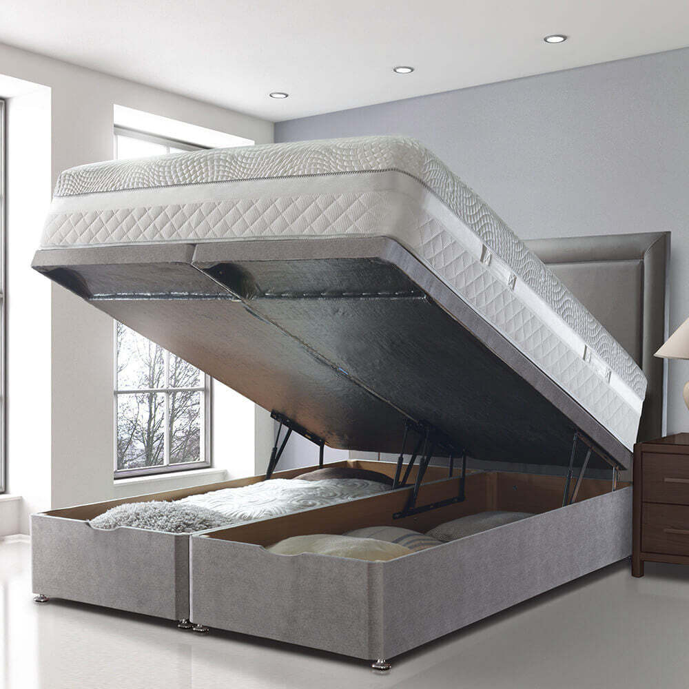 Sealy Ottoman Storage Bed - Peat / Single (90 x 200 cm)