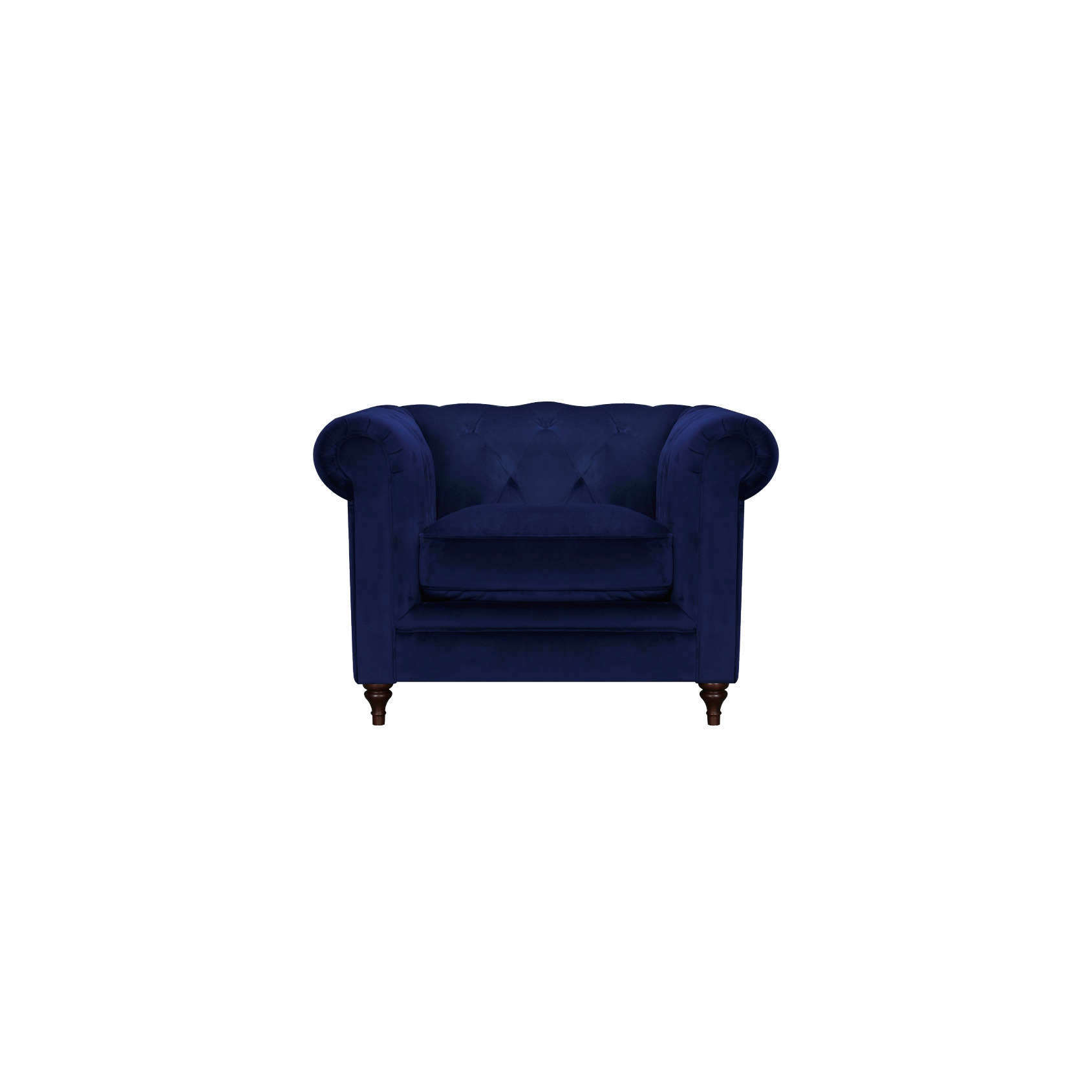 Hepburn Velvet Armchair - Indigo F20 TX2353