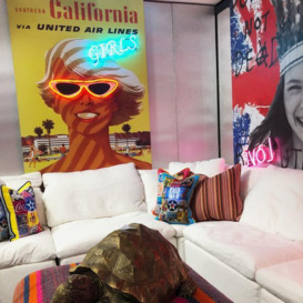 California Girls, Neon Artwork, 122cm x 182cm, Multicoloured/Yellow - Andrew Martin - thumbnail 2