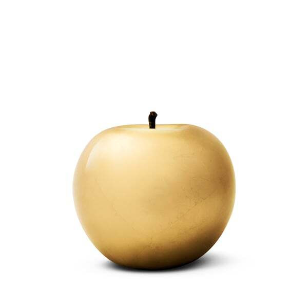 Apple - Plated Gold (12Cm X 10Cm), Fruit Sculpture, 12cm x 10cm - Andrew Martin - image 1