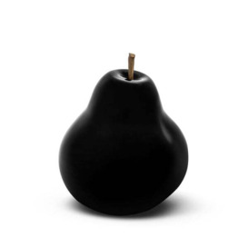 Black Glazed, Fruit Sculpture, 22cm x 23cm, Black - Andrew Martin