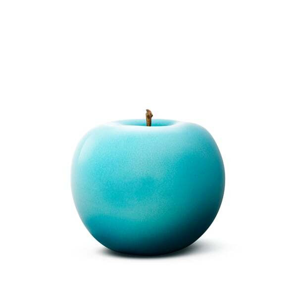 Apple - Glazed Turquoise (12Cm X 10Cm), Fruit Sculpture, 12cm x 10cm - Andrew Martin - image 1