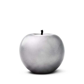 Apple - Plated Silver (12Cm X 10Cm), Fruit Sculpture, 12cm x 10cm - Andrew Martin - thumbnail 1