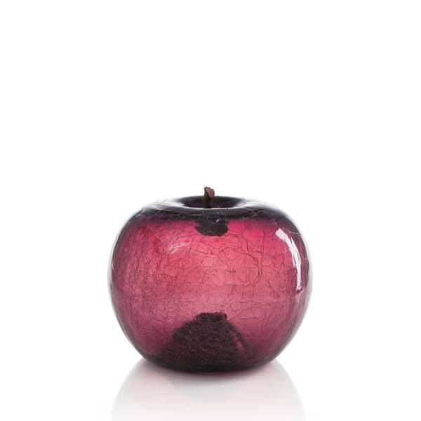 Apple - Crackled Amethyst (12Cm X 10Cm), Fruits & Sculptures, 12cm x 10cm - Andrew Martin - image 1