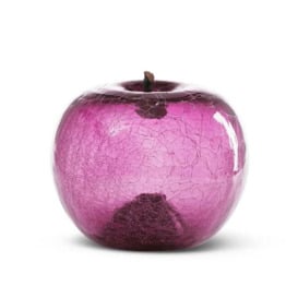 Apple - Crackled Amethyst (36Cm X 26Cm), Fruits & Sculptures, 36cm x 26cm - Andrew Martin - thumbnail 1