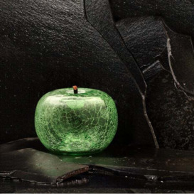 Emerald Crackled, Apple Sculpture, 20cm x 16cm, Emerald - Andrew Martin - thumbnail 2