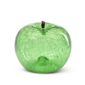 Apple - Crackled Emerald (36Cm X 26Cm), Fruit Sculpture, 36cm x 26cm - Andrew Martin