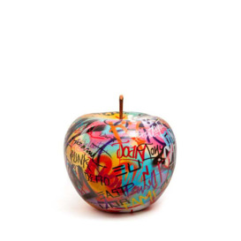 Apple - Graffiti (12Cm X 10Cm), Fruits & Sculptures, 12cm x 10cm - Andrew Martin