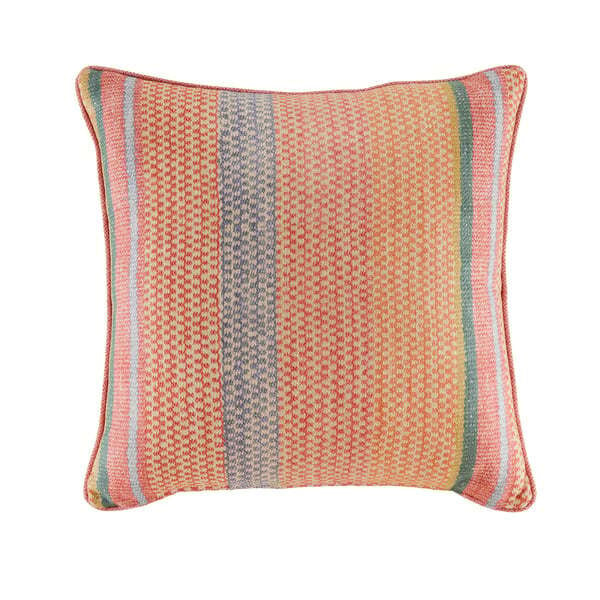 Oxus, Sustainable Feather, Cushion, Multi - Andrew Martin Linen Blend Geometric & Ikat & Kilim & Stripe - image 1