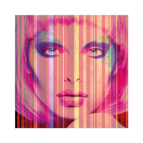 Face Pink, Plexiglass Artwork, 100cm x 100cm, Multicoloured/Pink - Andrew Martin