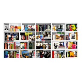 Music Books 2, Plexiglass Artwork, 200cm x 100cm, Multicoloured/White - Andrew Martin