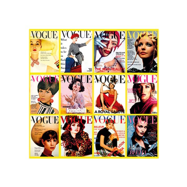 Vogue Covers Vol. 2, Plexiglass Artwork, 100cm x 100cm, Multicoloured/Yellow - Andrew Martin - image 1