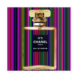 Chanel Stripes Part 2, 100cm x 100cm, Multicoloured - Andrew Martin