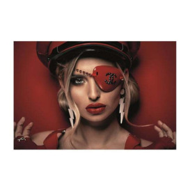 Chanel Lady In Red 150X100 - Plexiglass, 150cm x 100cm - Andrew Martin