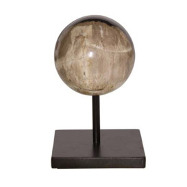 Petrified Wood Sphere, Decorative Accessory, Small - Andrew Martin - thumbnail 1