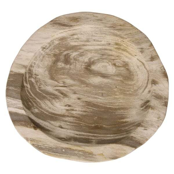 Petrified Wood Tray, Tray, Large, Natural - Andrew Martin - image 1