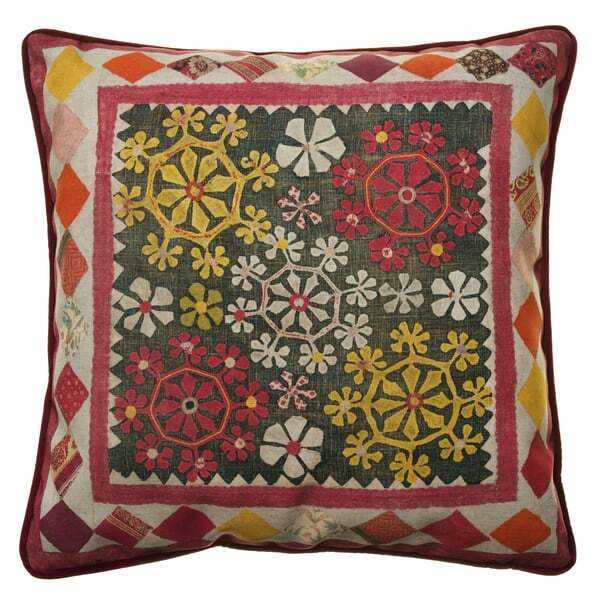 Courtyard Aster Outdoor, Hollowfibre, Cushion, 55cm x 55cm - Andrew Martin Aster Outdoor Floral - image 1