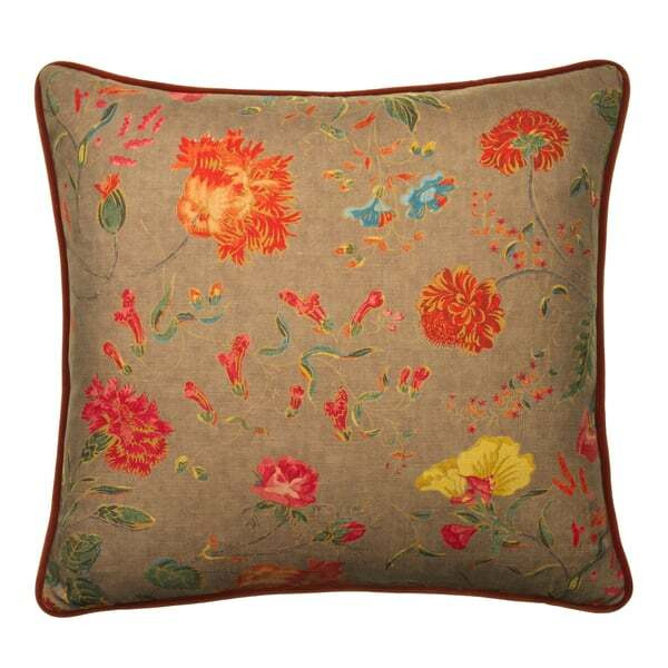 Wild Wood Twig, Sustainable Feather, Cushion, 55cm x 55cm - Andrew Martin Twig Eco-conscious & Linen & Linen Blend Floral - image 1