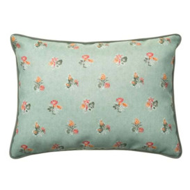 Spinney Duck Egg Outdoor, Hollowfibre, Cushion, 55cm x 40cm - Andrew Martin Floral