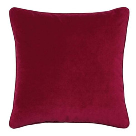 Firepit Crimson, Hollowfibre, Cushion - Andrew Martin Crimson Eco-conscious & Velvet Plain