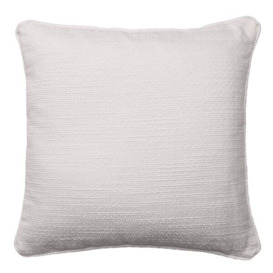 Ravello Ivory, Sustainable Feather, Cushion - Andrew Martin Ivory Linen Blend & Viscose Blend Weave
