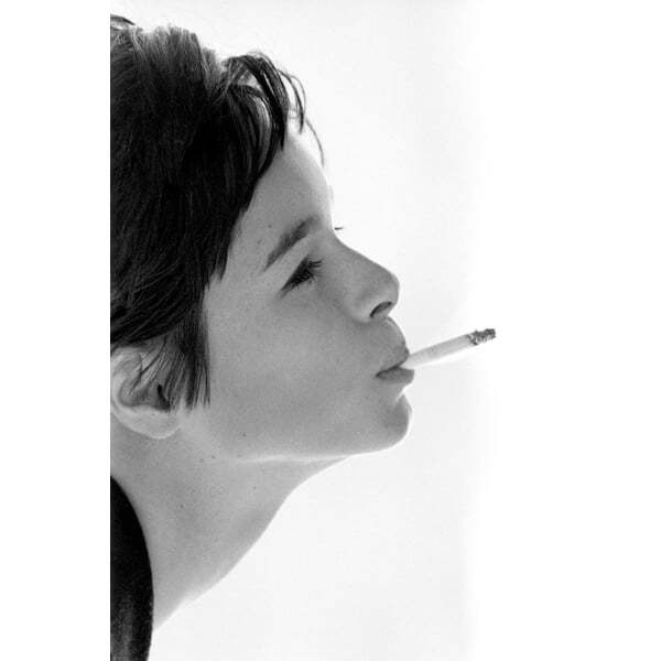 Up In Smoke ~ Geraldine Chaplin, Photographic Artwork, Black & White - Andrew Martin - image 1