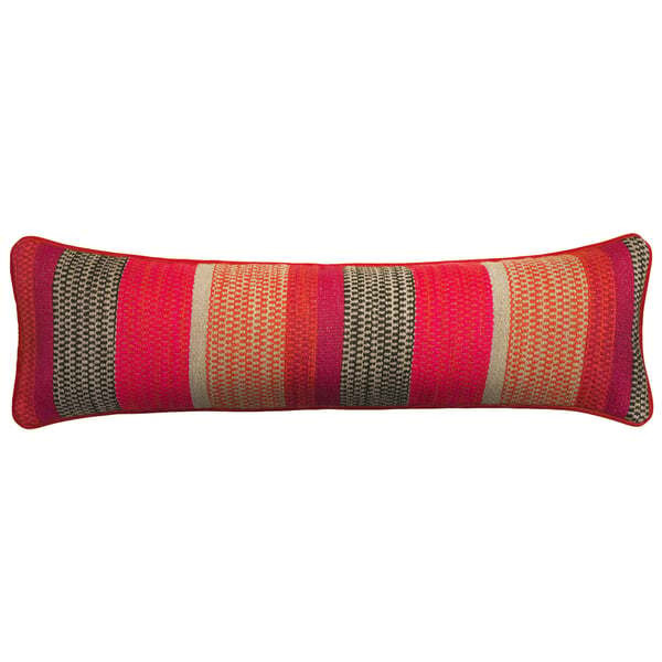 Llama Orange Draught Excluder, Wool, Cushion - Andrew Martin Eco-conscious & Hypoallergenic & Cotton Blend & Linen Blend & Viscose Blend & Wool Stripe - image 1