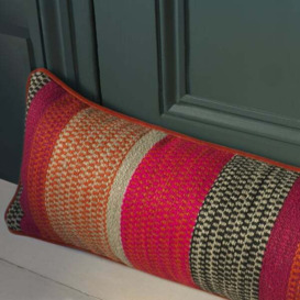 Llama Orange Draught Excluder, Wool, Cushion - Andrew Martin Eco-conscious & Hypoallergenic & Cotton Blend & Linen Blend & Viscose Blend & Wool Stripe - thumbnail 2