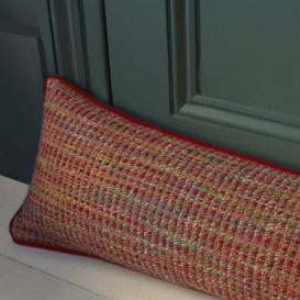 Sorrento Draught Excluder, Wool, Cushion, Orange - Andrew Martin Chenille & Hypoallergenic & Wool Weave - thumbnail 2