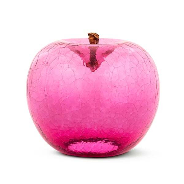 Ruby Crackled, Apple Sculpture, 20cm x 16cm, Ruby - Andrew Martin - image 1