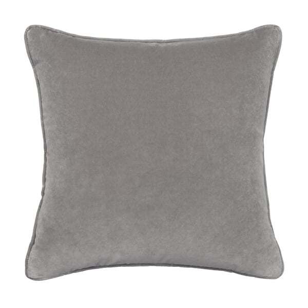 Medici Zinc, Sustainable Feather, Cushion - Andrew Martin Zinc Eco-conscious & Cotton & Velvet Plain - image 1